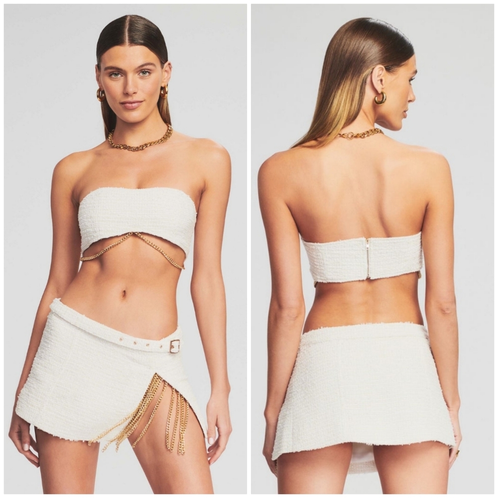 NWOT Retrofete Tweed Loris Bra Crop Top